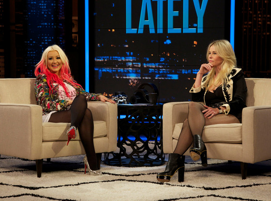 Christina Aguilera, Chelsea Handler, Chelsea Lately Christina Aguilera, Chelsea Handler, Chelsea Lately